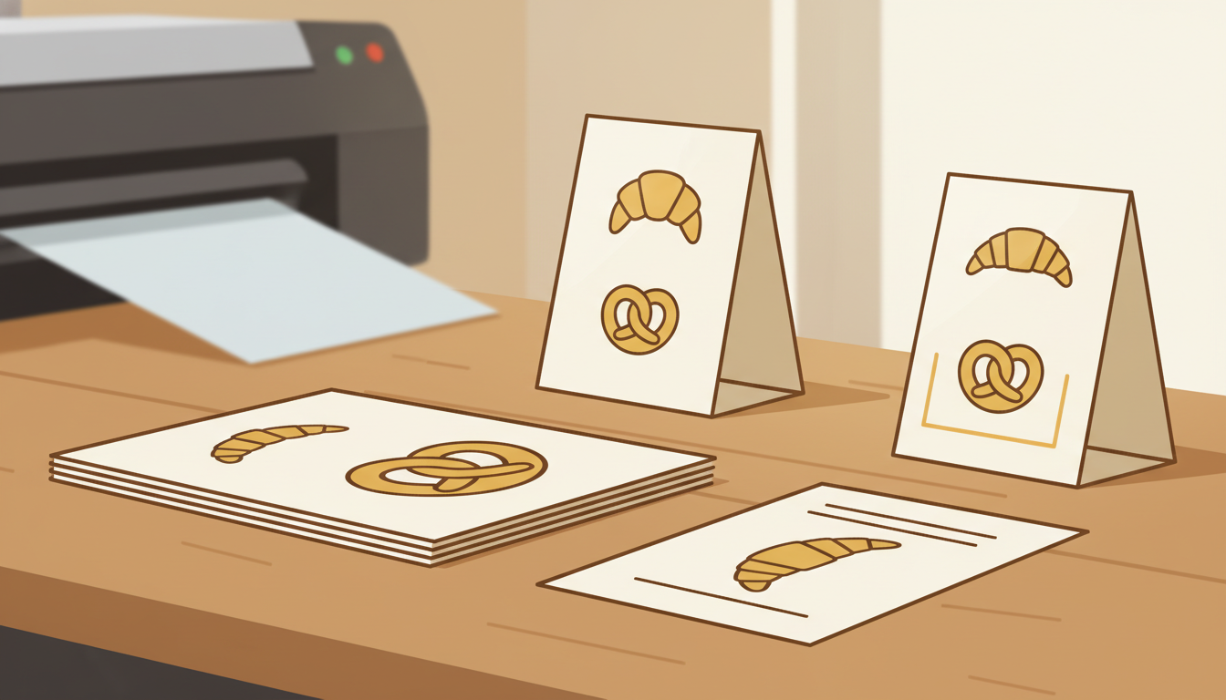 Tischaufsteller drucken & Menükarten Druck: Gastronomie Werbemittel die wirklich verkaufen